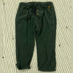 H&M green corduroy pants -never worn 18 months